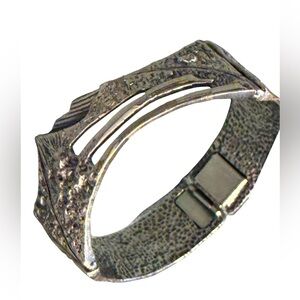 VINTAGE JEAN-CLAUDE DARVEAU BRACELET PEWTER MODERNIST MONTREAL CANADA